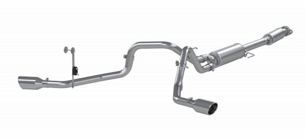 Exhaust System 3 in Cat Back, 2.5 in Dual Split Side for Select F150