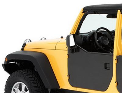 Front Element Door Cover Wrangler Jk 07-18 Black