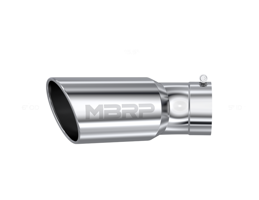 Tip 6 in O.d. 5 in Inlet, 15.5 in Lenght ; 15-22 Ram 2500/3500 Duramax