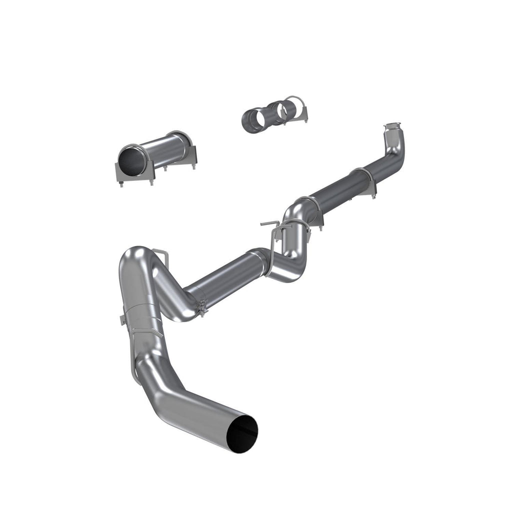 4" Exhaust Down Pipe Back Aluminum Single Silverado/sierra Hd 01-07 Does Not Include Muffler Single Side Exit