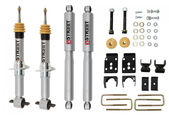 BELLTECH KIT D'ABAISSEMENT 15-20 F150 EXTENDED/CREW CAB 2WD +1 po À -3 po. AVANT/5,5 po. ARRIÈRE