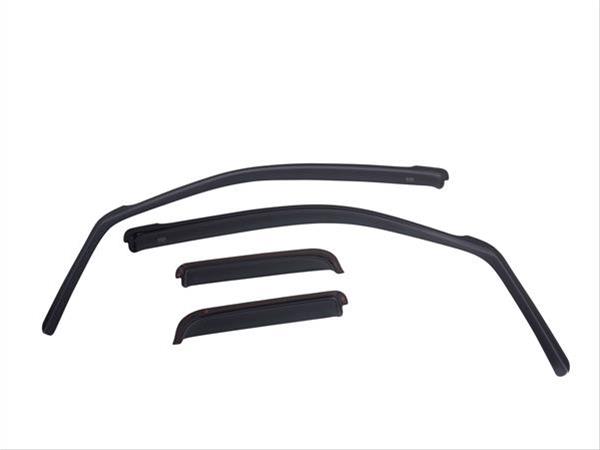 Window Visors Matte Black; 07-17 Wrangler Sport Utility