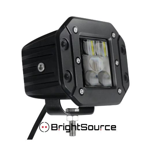 3in Cube Light Kit, (Flush Mount), Driving/spot Pattern, Sae/dot Compliant