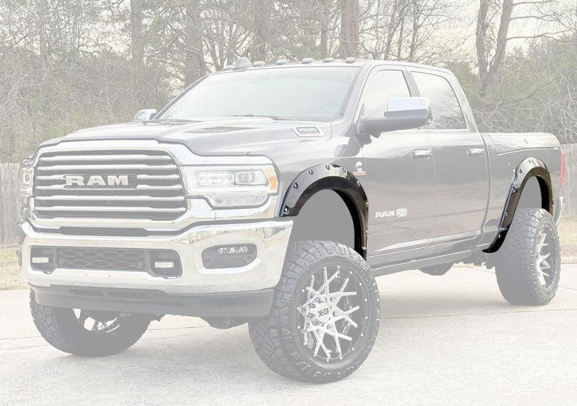 Air Design Primed Superbolt Fender Flares ; 19-22 Ram 2500/3500