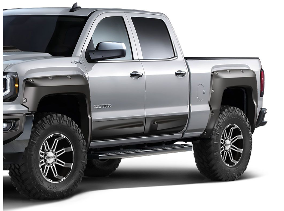 Air Design Superbolt Primed Fender Flares ; 16-18 Sierra 1500 Regular/extended Cab