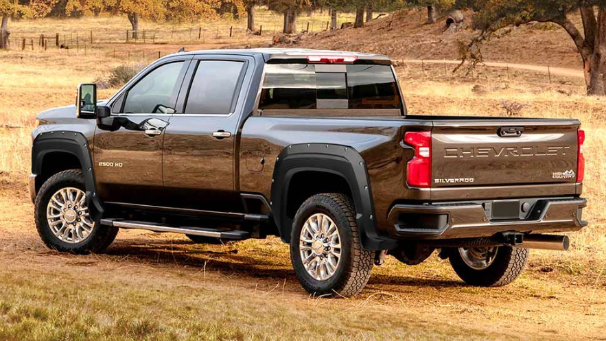 ÉLARGISSEURS DE GARDE-BOUE SUPERBOLT NOIR SATINÉ 2020-2022 SILVERADO HD