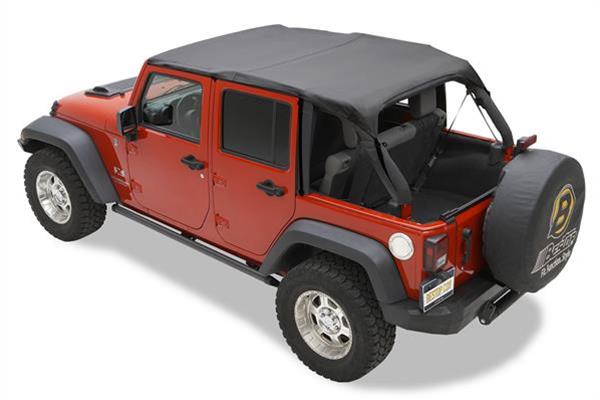 HAUT DE BIKINI WRANGLER JK 10-18 4DR HEADER-STYLE NOIR DIAMANT