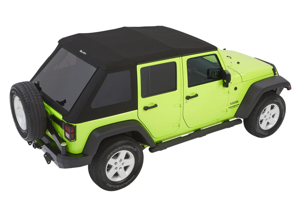 Black Twill Trektop Glide 07-18 Wrangler Jk 4-door